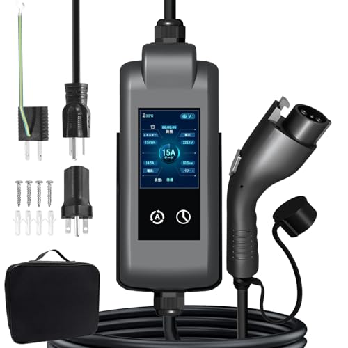 Amazon.co.jp: sokucha 新型家庭用 EV充電器 4 段階電流切替（15A/13A