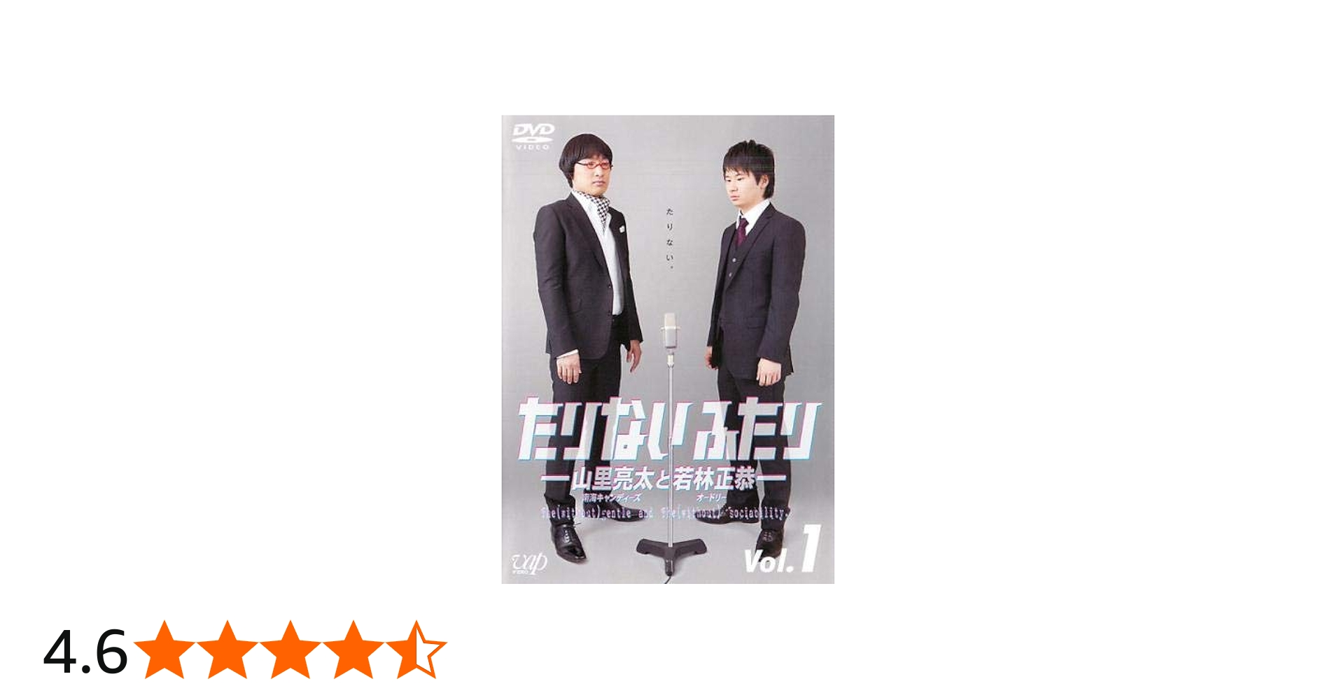 Amazon.co.jp: たりないふたり 山里亮太と若林正恭 1 [レンタル落ち] : DVD