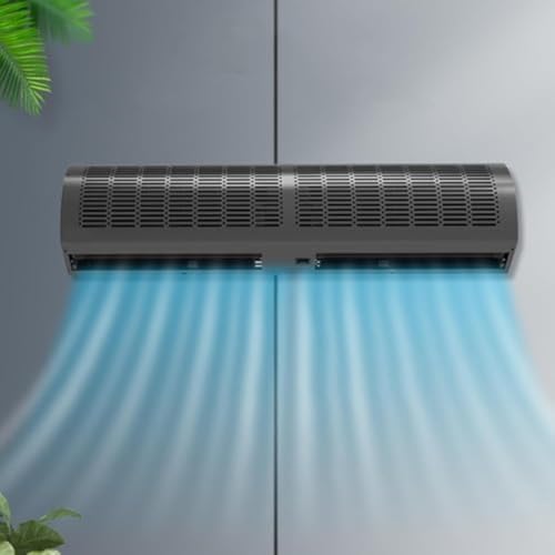 エアカーテンマシン、換気 カーテン 低騒音、2速制御、壁掛け式、簡単