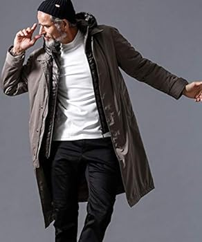 Amazon | [ナノ・ユニバース] WLG フード脱着ステンカラーコート L