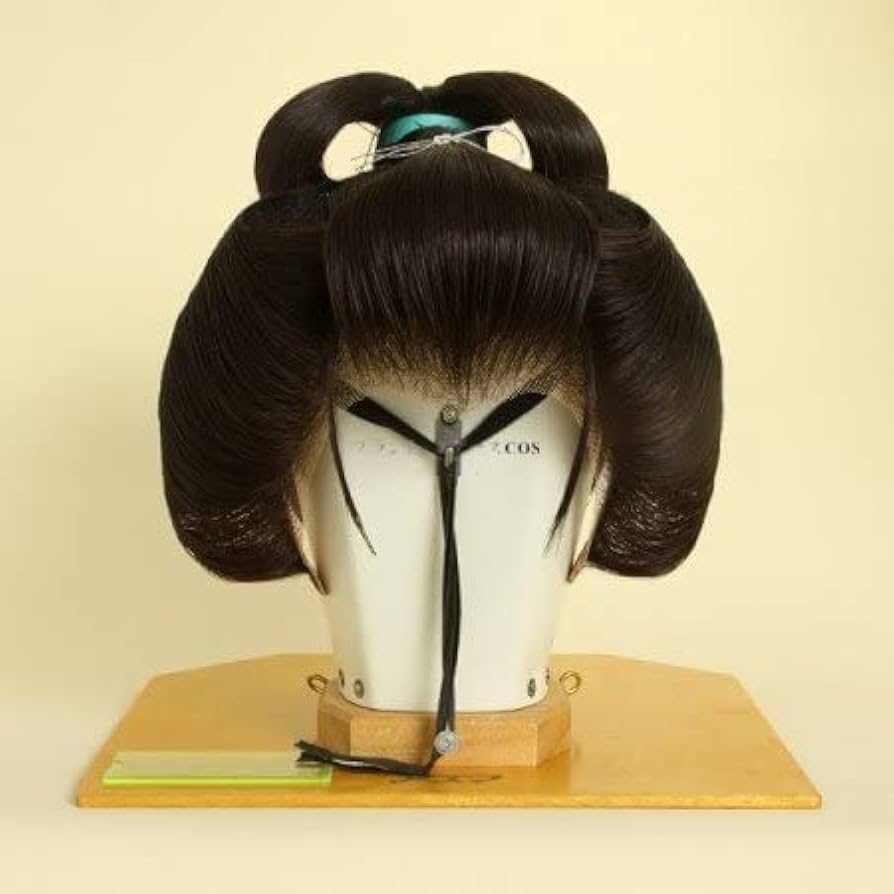 Amazon.co.jp: 日本髪かつら 銀杏返し 演劇 芸者 舞台 舞踊 : ビューティー