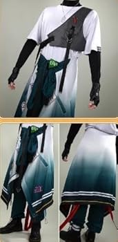 Amazon.co.jp: [えいえン] 魁星 新衣装 コスプレ衣装 +ウィッグ （靴