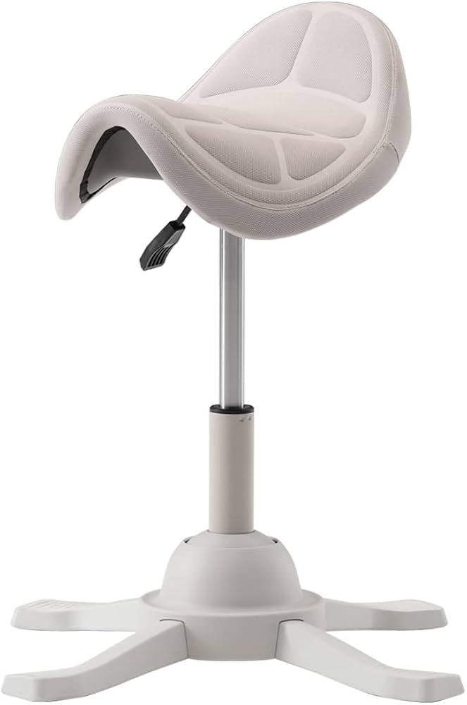 Amazon｜ホースライディングチェア（アイボリー）乗馬スタイルで座る