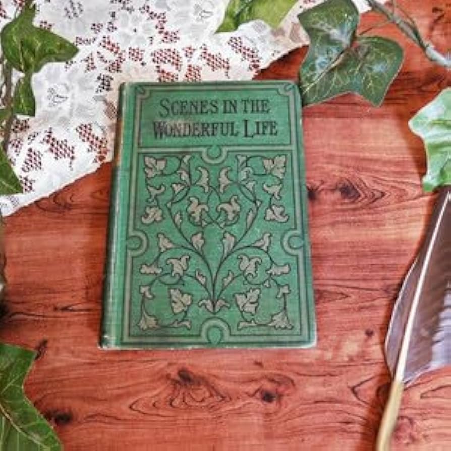 Amazon.co.jp: ゜+ 1897年 洒落た表紙の古書 グリーン イラスト豊富