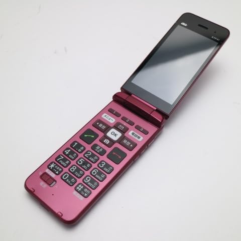 Amazon | au かんたんケータイ KYF41 ワインレッド【SIMフリ−解除済