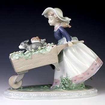 Amazon.co.jp: リヤドロ(Lladro) 犬と少女 乗せてあげる #ldr-5460