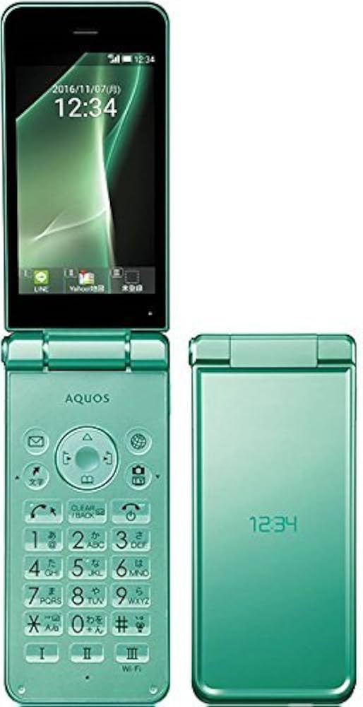 Amazon.co.jp: Softbank 601SH AQUOS Mobile Phone 2 Light Green