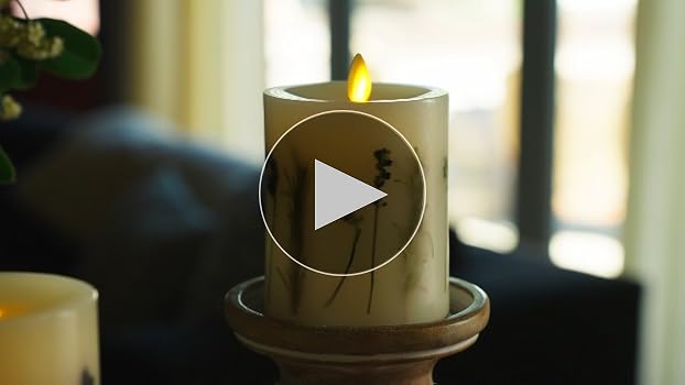 Amazon.com: Luminara Realistic Artificial Moving Flame Pillar