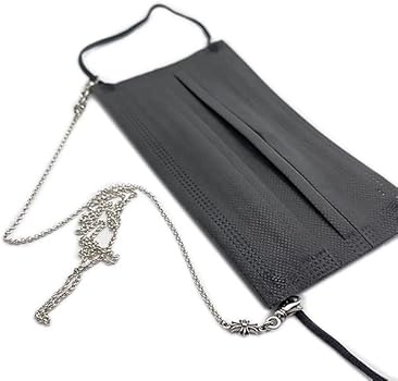 Amazon.co.jp: Chrome Hearts Necklace, Mask Holder, Roll Chain, 30