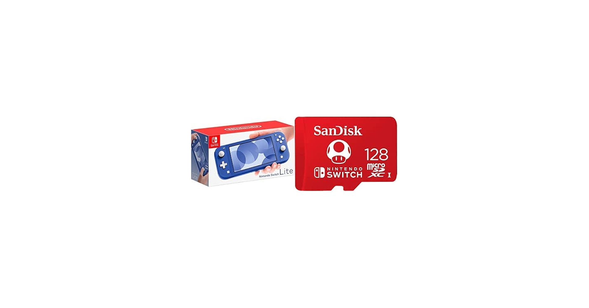 Amazon.com: Nintendo Switch Lite - Blue with SanDisk 128GB