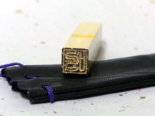 印材、遊印、書道、篆刻、落款印：福、馬、達磨、無、福寿、知足者福等8