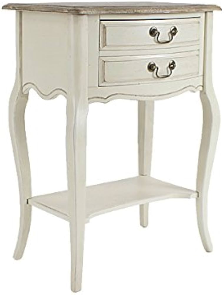 Amazon | アンティーク調 サイドテーブル W約55×D約39×H約76.5cm
