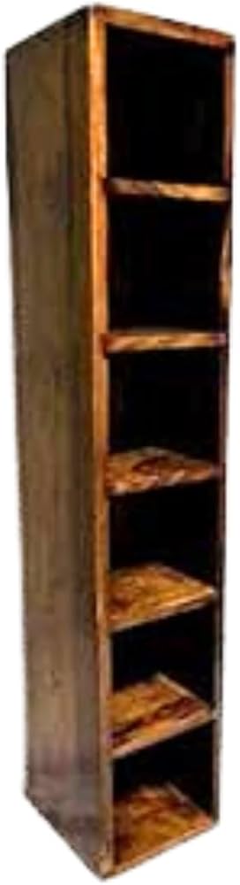 Amazon｜棚 ディスプレイボックス CDラック 木製 スリム家具 シェルフ