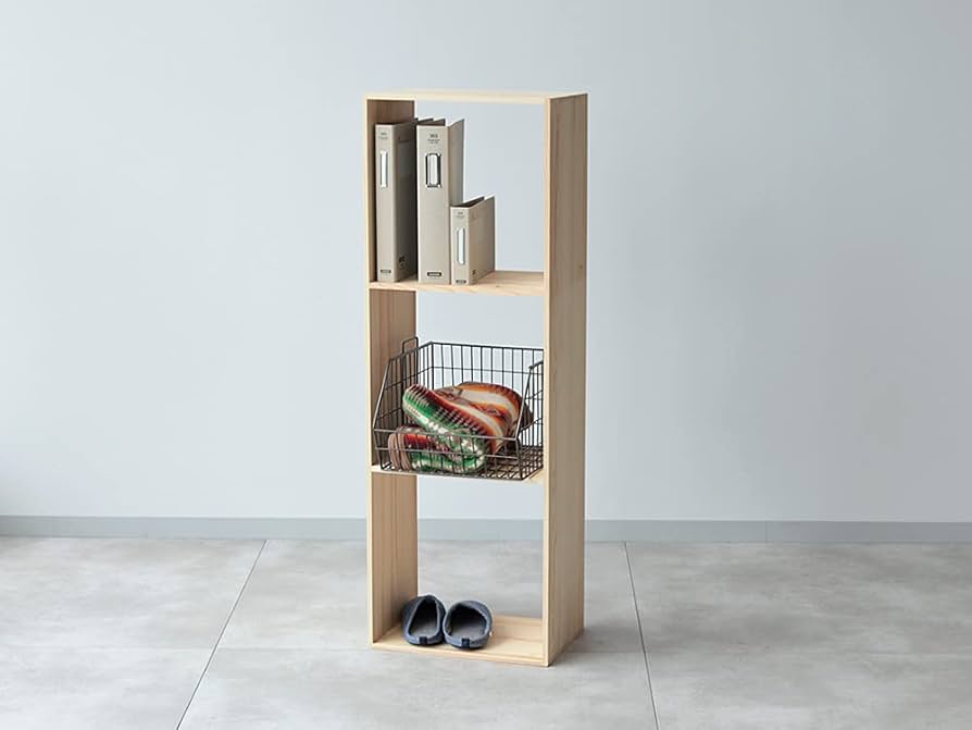 Amazon｜3244(ミツヨシ) オープンボックス パインシリーズ (3段