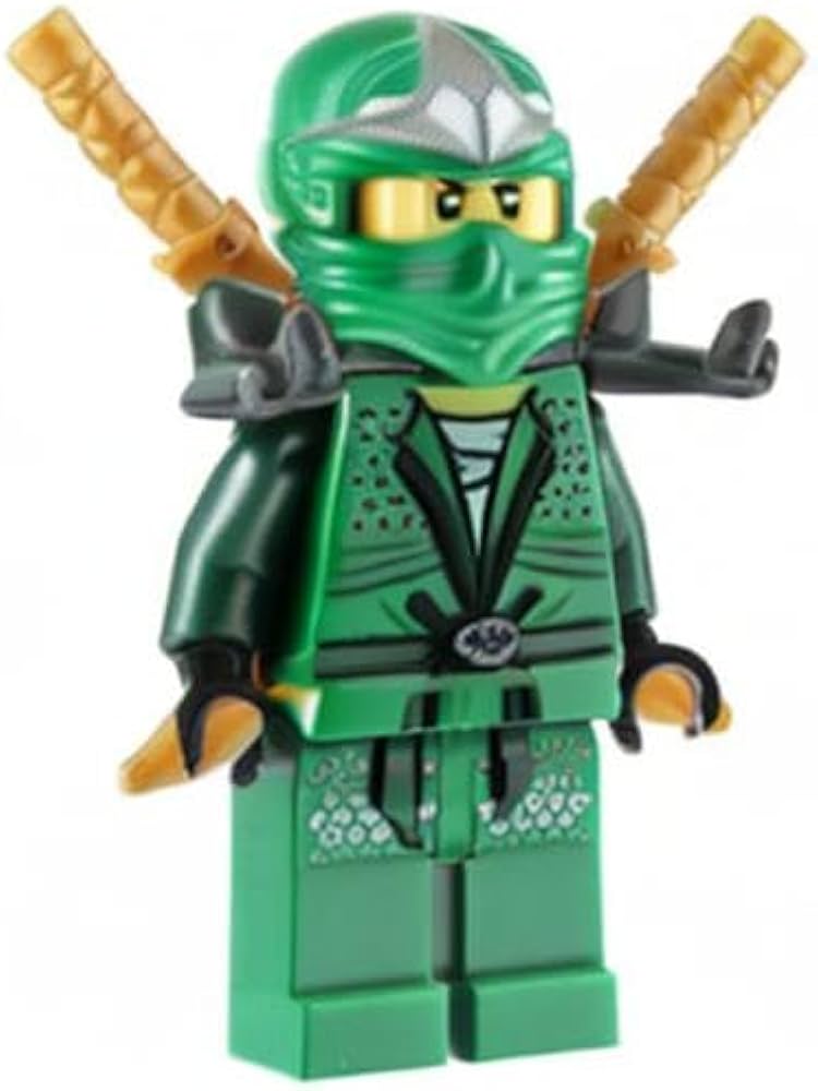 Lloyd ZX (Green Ninja) with Dual Gold Swords - LEGO Ninjago Mini