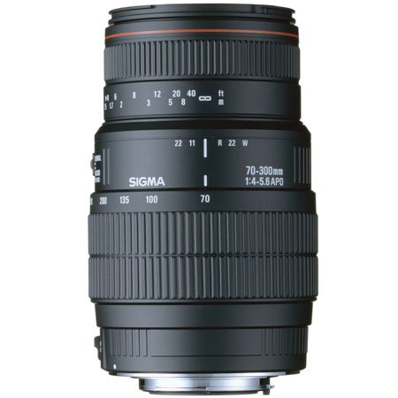 Sigma 70-300mm f/4-5.6 DG APO Macro Telephoto Zoom Lens for Nikon