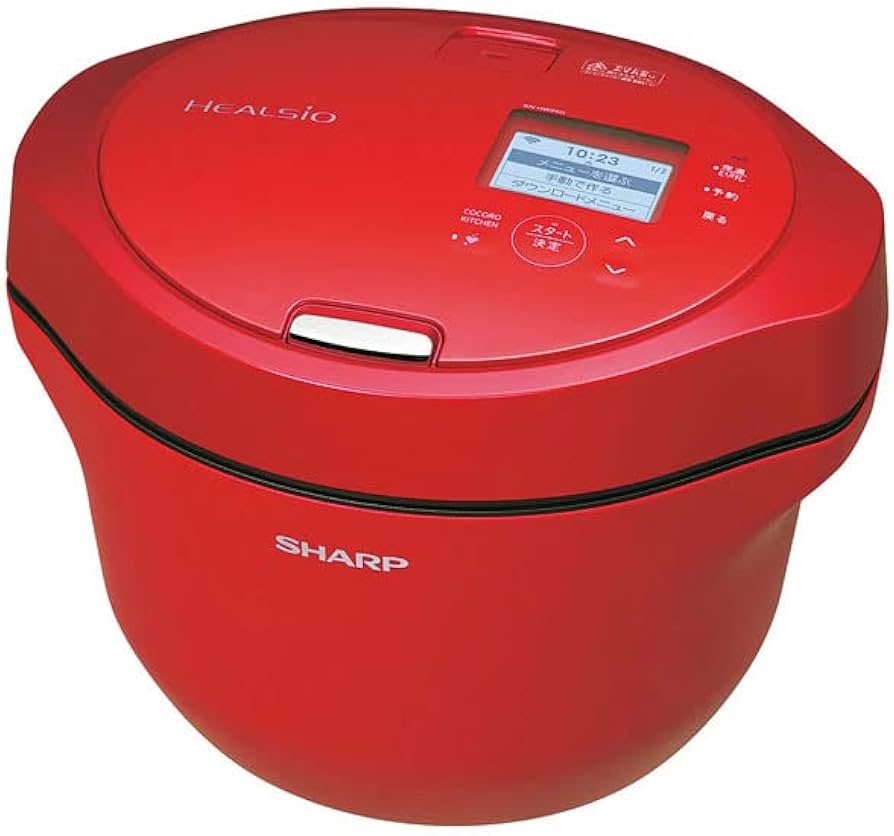 Amazon | シャープ 水なし自動調理鍋 1.6L レッド系SHARP ヘルシオ