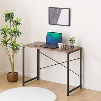 Amazon.co.jp: ニトリ デスク ZK001 95 ミドルブラウン NITORI 6201703