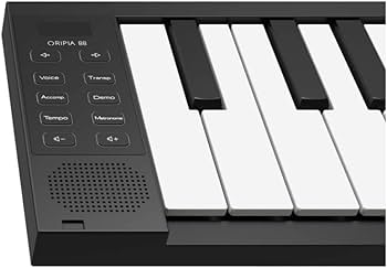 Amazon | 折りたたみ式 電子ピアノ ORIPIA88 BK USB充電器付き MIDI