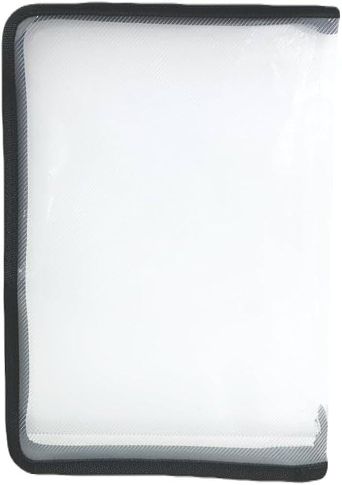 Amazon | A4 ファスナー付きクリアファイルケー 4個セット 33.5cm 23cm