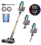 Amazon | コードレス掃除機 550W 45kpa強力吸引 絡まないヘッド 60分