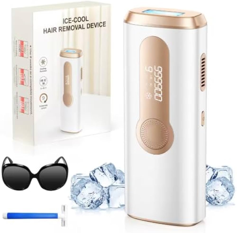 Amazon.com : IPL Laser Hair Removal for Women and Men, Ice-Cooling