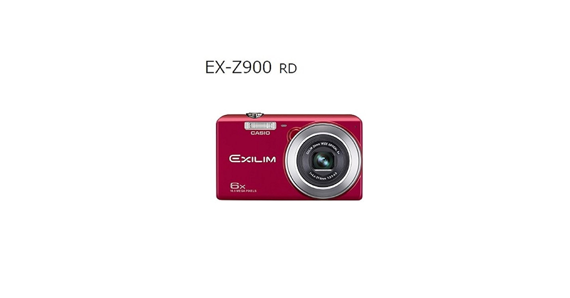 Amazon | CASIO(カシオ) デジタルカメラ EXCILIM レッド EX-Z900 RD