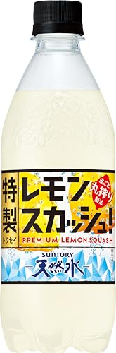 サントリー サントリー 天然水 特製レモンスカッシュ 500ml×24本 PET