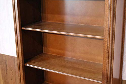 Amazon｜イタリア製 ブックケース 本棚 象嵌 完成品 ブラウン 木製