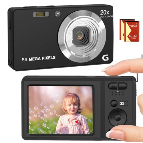 Amazon | デジカメ4K56MP小型デジタルカメラポケットカメラ4K動画AF