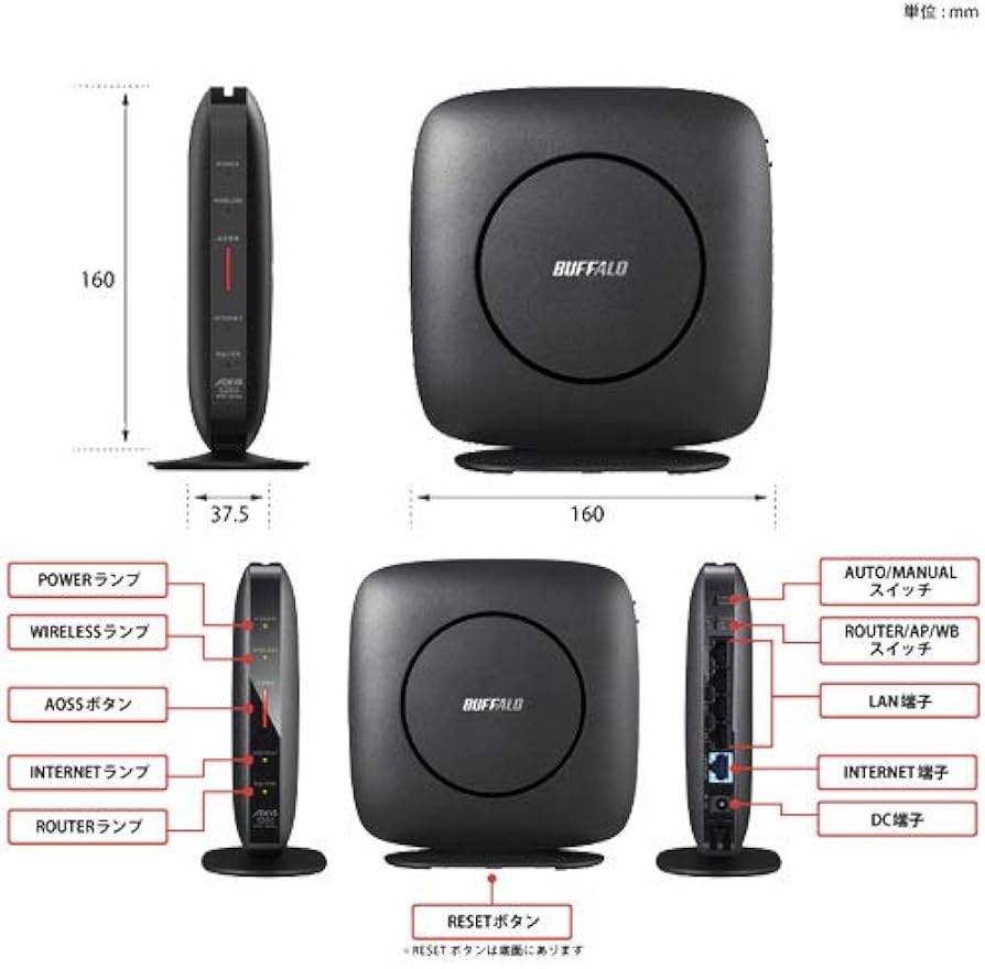 Amazon.co.jp: バッファロー WSR-3200AX4S/DWH [Wi-Fi 6 無線LAN