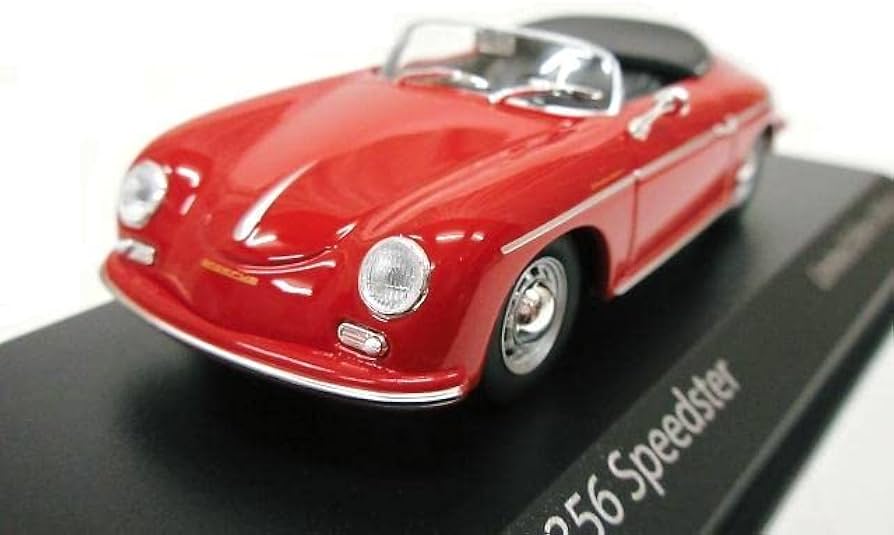 Amazon | 欧州限定 1/43 ポルシェ 356 スピードスター (レッド) 1956