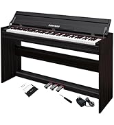 Amazon | KIMFBAY 電子ピアノ 88鍵盤 木製 電子ピアノ アップライト 88