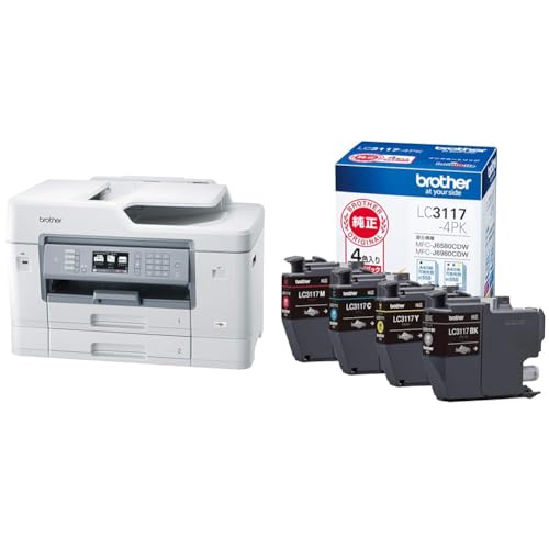 Amazon.co.jp: 【セット買い】ブラザー プリンター A3インクジェット