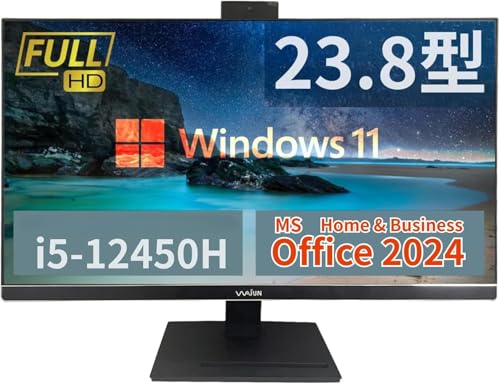Amazon.co.jp: 【MS Office H&B 2024】wajun 狭額縁一体型PC XS24D