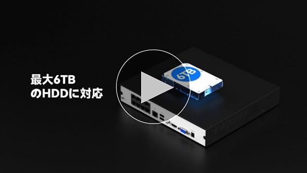 Amazon.co.jp: H.View 防犯録画機 NVRビデオレコーダー4K 8MP 8