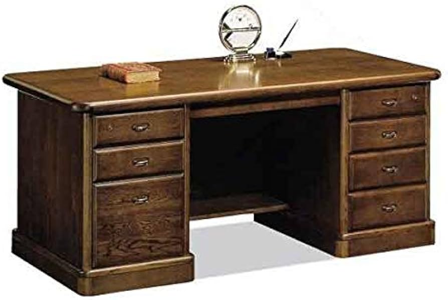 Amazon.co.jp: カリモク 書斎机・書斎デスク/両袖デスク 幅1650mm