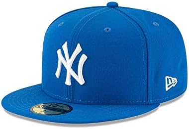 New Era 59Fifty Hat New York Yankees MLB Basic Blue Fitted Cap