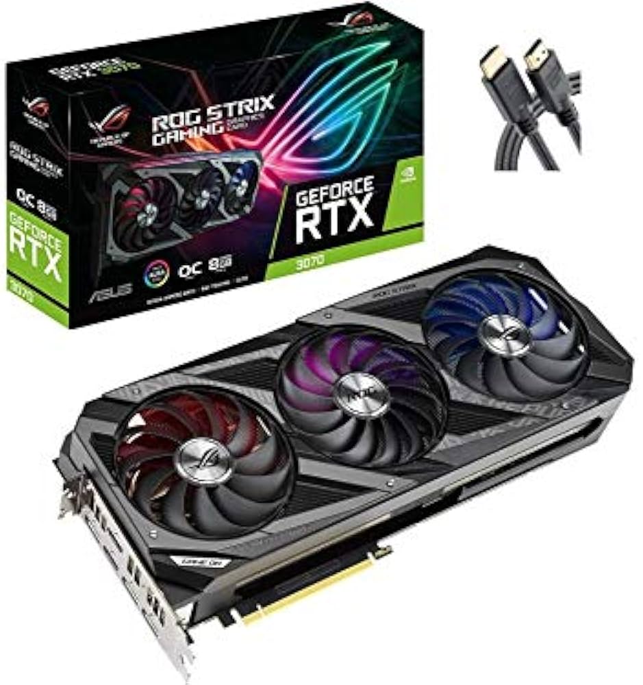 Placa de vídeo para jogos ASUS ROG Strix NVIDIA GeForce RTX 3070
