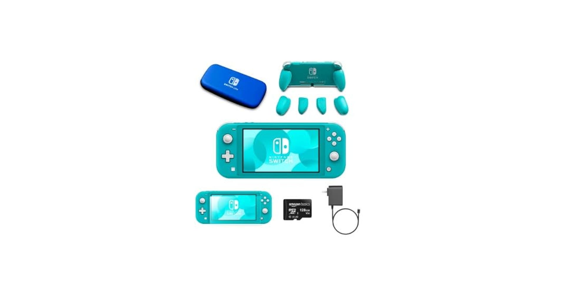 Amazon.com: Nintendo Switch Lite Premium Bundle (Turquoise