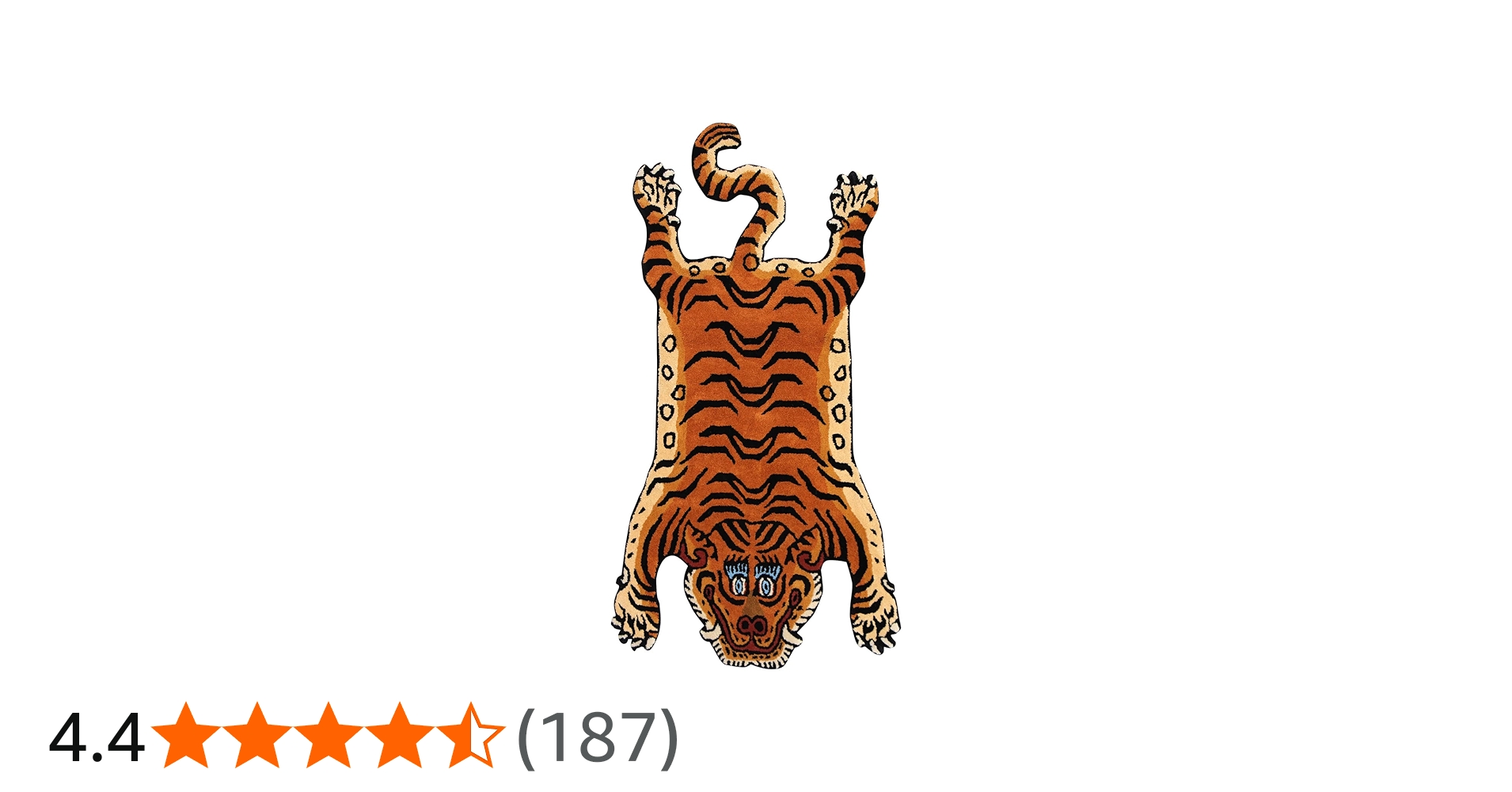 Amazon | チベタンタイガーラグ スモール DETAIL Tibetan Tiger Rug