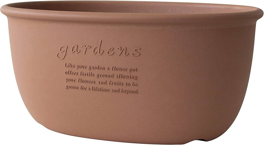 Amazon.com: Yahata Kasei 241294 Eco Planter Oval/Oval Planter 490