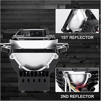 Amazon | 2 個 3 インチ Bi LED プロジェクターヘッドライトレンズ