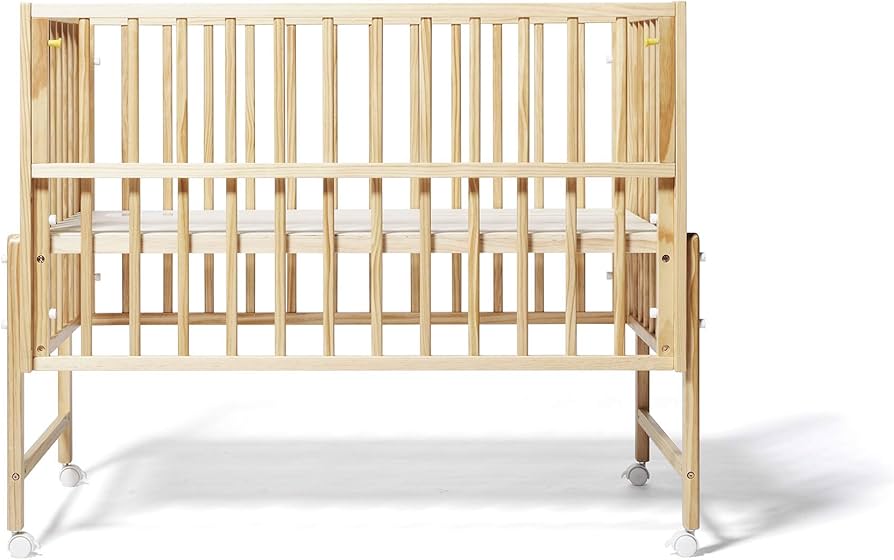 Amazon.co.jp: yamatoya キホン ベビーベッド ナチュラル スライド