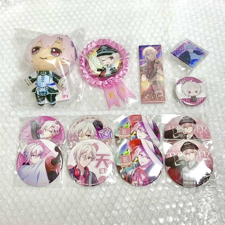 Amazon.co.jp: IDOLiSH7TRIGGER九条天まとめ売りぬいぐるみ缶バッジ