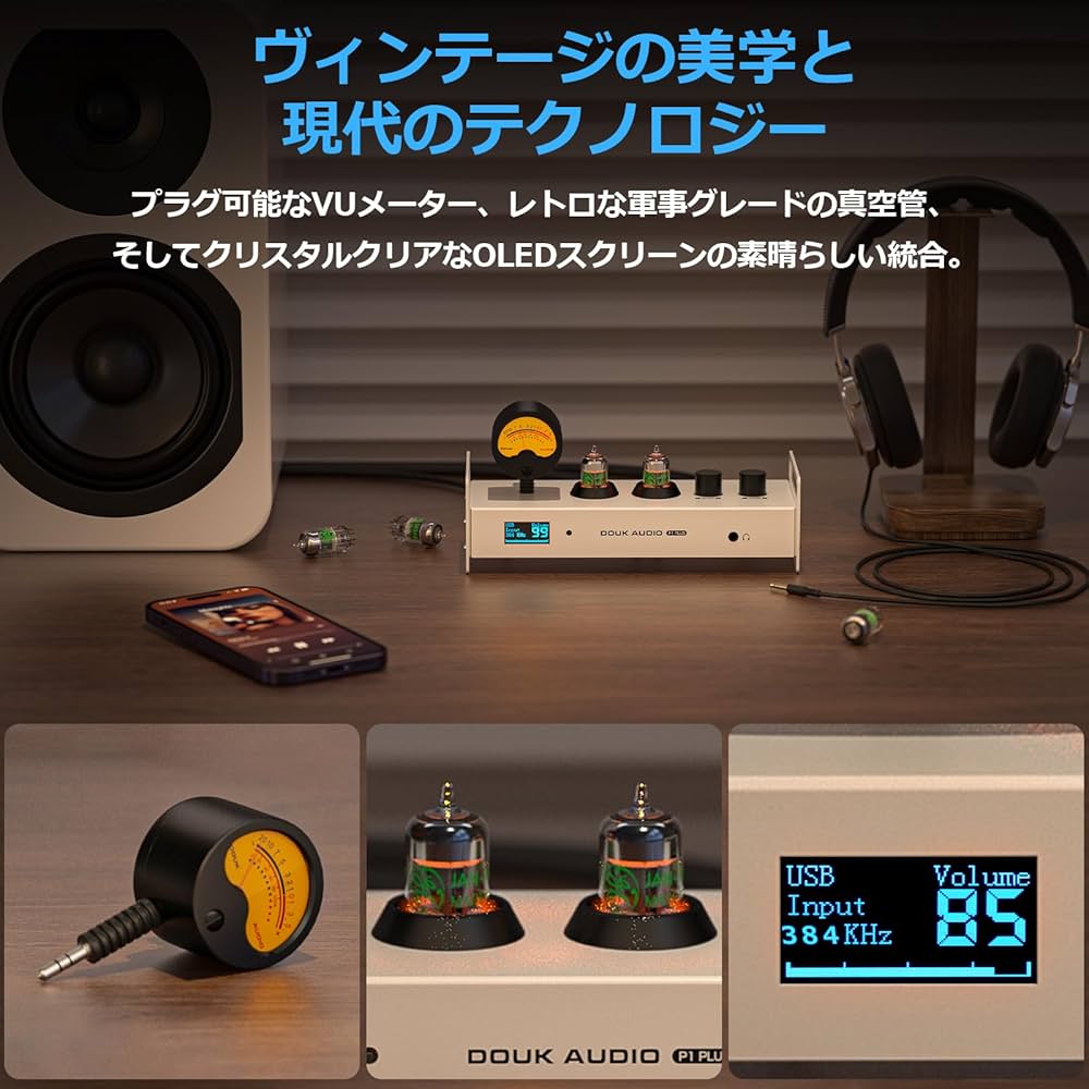 Amazon.co.jp: Douk Audio P1 PLUS 2CH Bluetooth JAN5654 真空管