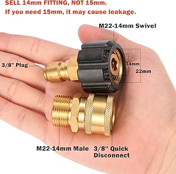 Amazon.com: Sanpaint Pressure Washer Quick Connect Fittings, Quick