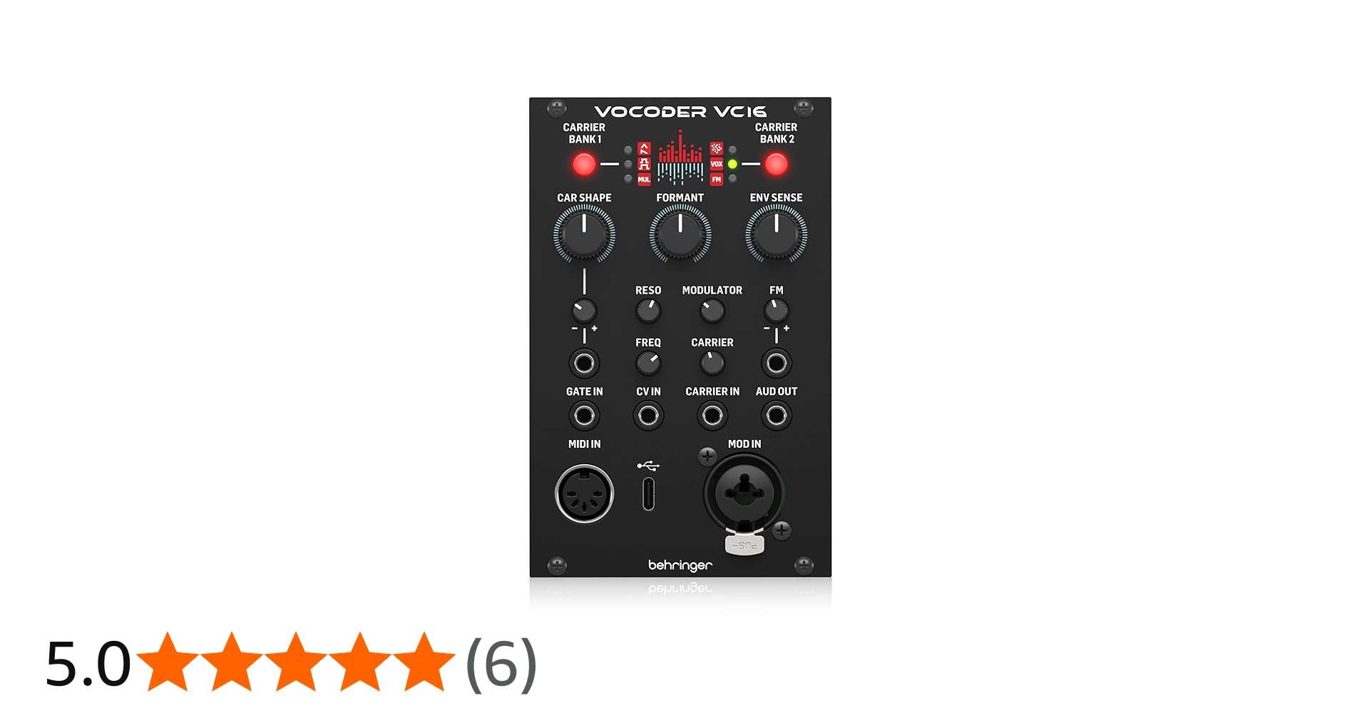 Amazon | BEHRINGER VOCODER VC16 ユーロラック ボコーダーモジュール