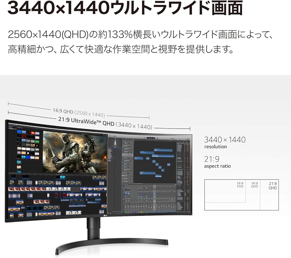 Amazon.co.jp: LG モニター ディスプレイ 34WL85C-B 34インチ/ウルトラ