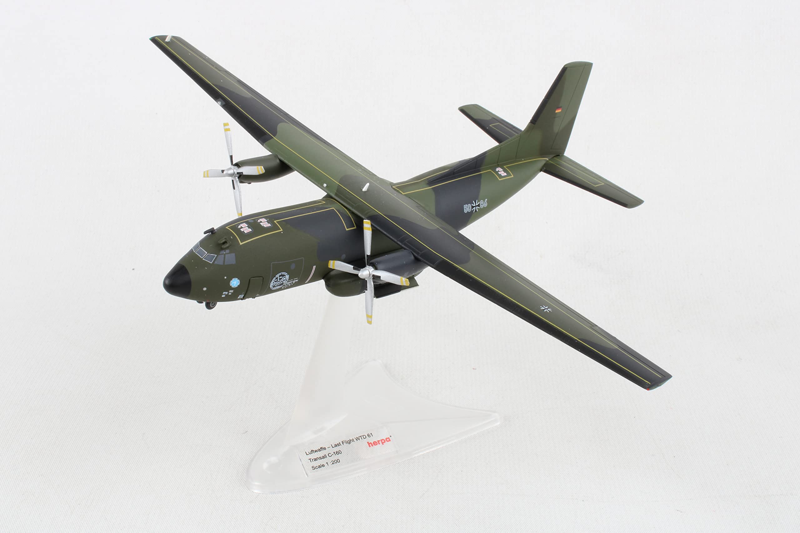 Herpa Wings 572293 Luftwaffe Transall C-160 WTD 61 Last Flight 1